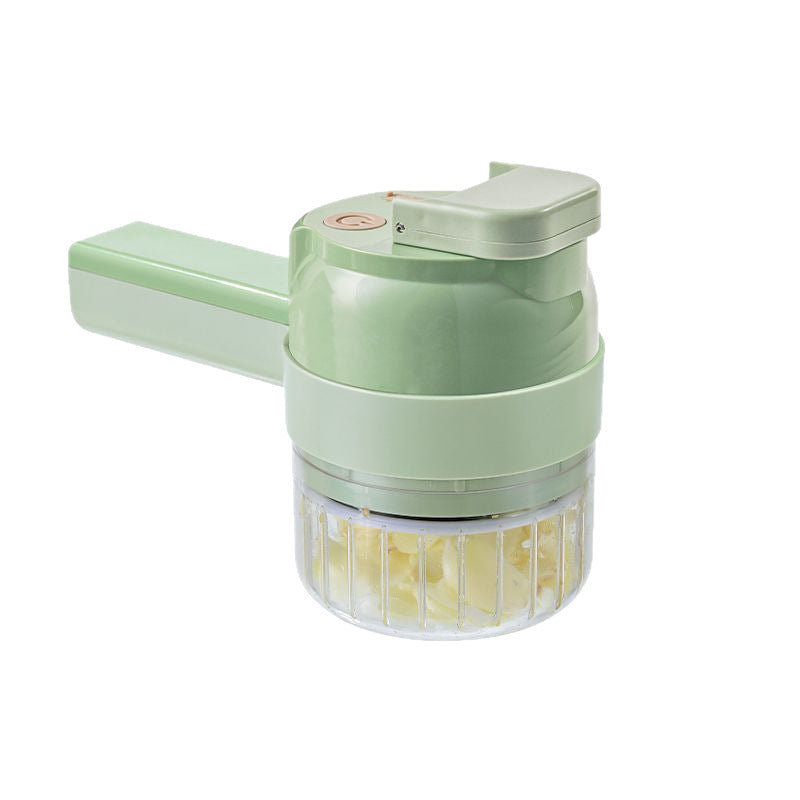 Four In One Electric Vegetable Cutter Garlic Grinder Kitchen Slicer